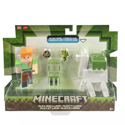 Mattel Minecraft: Craft-a-Block dupla csomag - Alex és láma figura