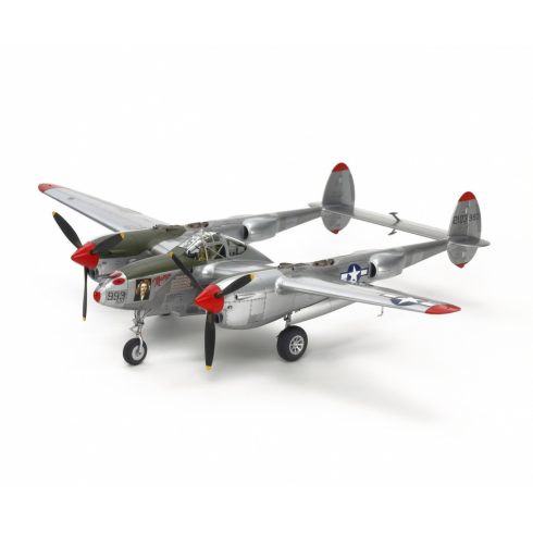 Tamiya Lockheed P-38J Lightning vadászrepülőgép műanyag modell (1:48)