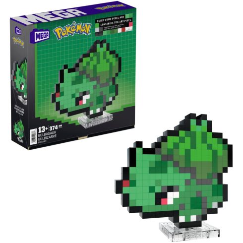 Mattel MEGA Pokémon Bisasam 374 darabos Pixel Art építőjáték - Bulbasaur