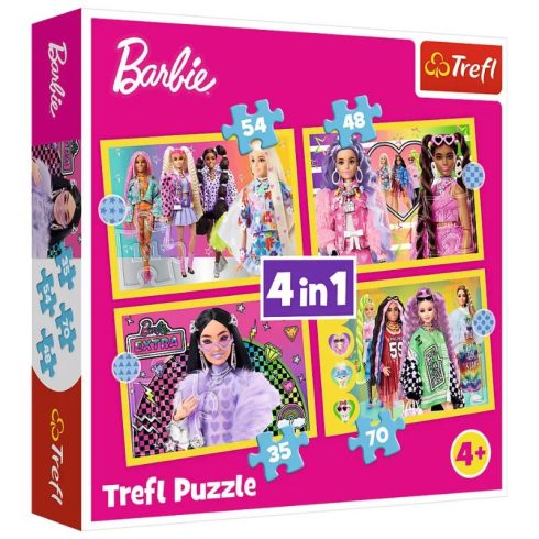 Trefl Barbie világa 4 az 1-ben puzzle