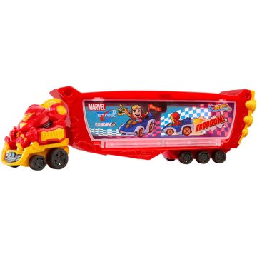   Mattel Hot Wheels Racerverse Hulkbuster autószállító jármű - Piros/sárga