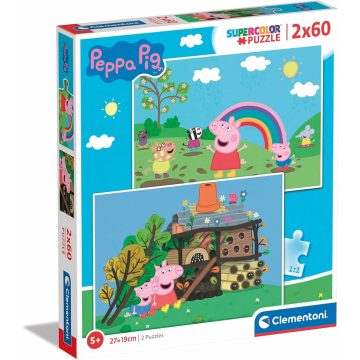 Clementoni Supercolor Peppa malac - 2x60 darabos puzzle