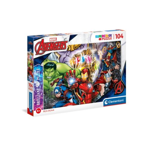 Clementoni Brilliant Marvel Bosszúállók - 104 darabos puzzle