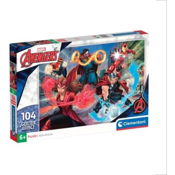   Clementoni Glitter Marvel Bosszúállók - 104 darabos puzzle