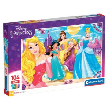   Clementoni Supercolor Disney Hercegnők - 104 darabos maxi puzzle