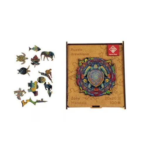 Panta Plast Mandala teknős - 90 darabos Fa puzzle