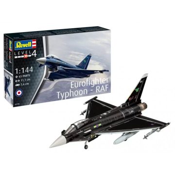   Revell Eurofighter Typhoon RAF vadászrepülőgép műanyag modell (1:144)