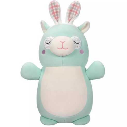 Squishmallows HugMee Miley menta színű láma plüss figura nyuszifülekkel - 25 cm