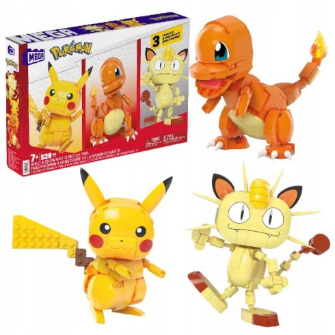 Mattel Mega Pokemon Trio 529 darabos építő készlet