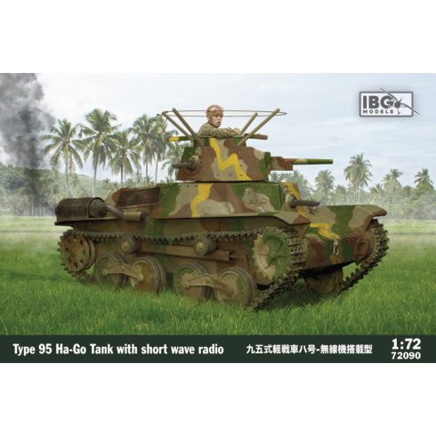 IBG Models 72090 Type 95 Ha-Go Japanse Tank with short wave könnyű tank műanyag modell (1:72)