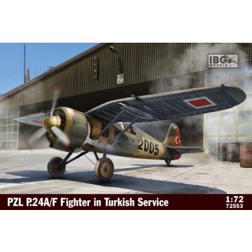   IBG Models 72553 PZL P.24A/F Fighter in Turkish Service vadászrepülőgép műanyag modell (1:72)