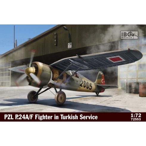 IBG Models 72553 PZL P.24A/F Fighter in Turkish Service vadászrepülőgép műanyag modell (1:72)