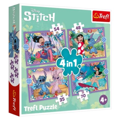 Trefl Lilo&Stitch 4 az 1-ben puzzle 70 darabos