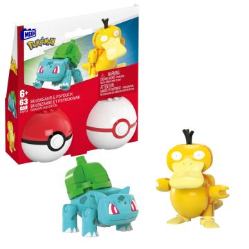   Mattel MEGA Pokémon Poké Ball - Bulbasaur és Psyduck építőjáték