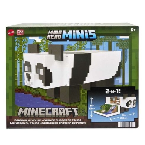 Mattel Minecraft Mob Head Minies Panda Playhouse játékkészlet