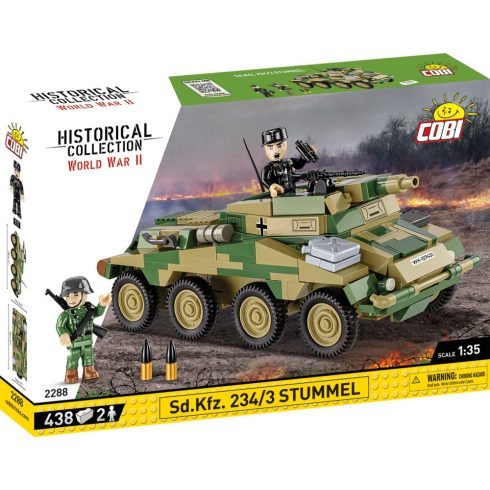 Cobi Blocks HC Sd.Kfz. 234/3 harckocsi 438 darabos építőkészlet