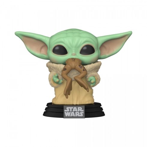 Funko Pop Star Wars Mandalorian - Baby Yoda békával figura