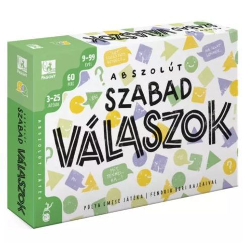 Pagony Abszolút szabad válaszok Családi társasjáték