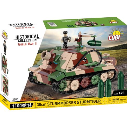 Cobi Sturmmorser Sturmtiger Tank 1100 darabos Építőjáték