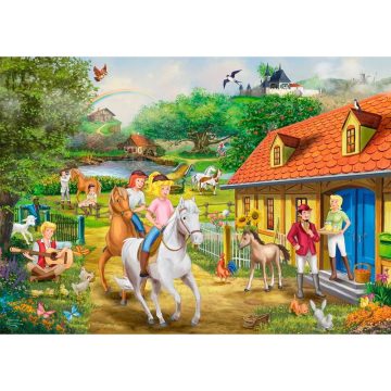   Schmidt Spiele Thomas Kinkade Studios Bibi & Tina - Spaß auf dem Martinshof - 1000 darabos puzzle