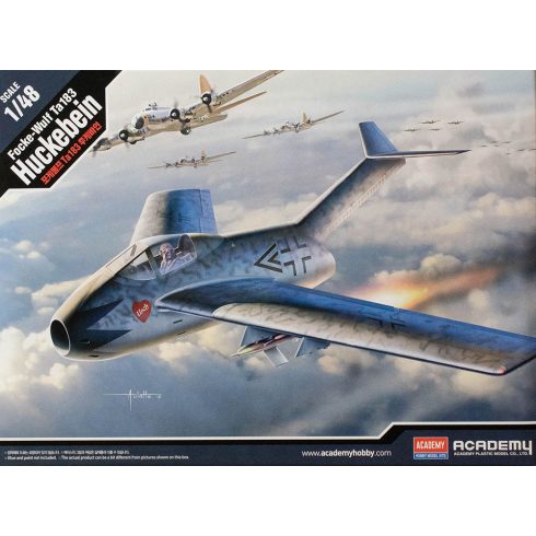 Academy Focke-Wulf TA183 vadászrepülőgép fém és fa modell (1:48)