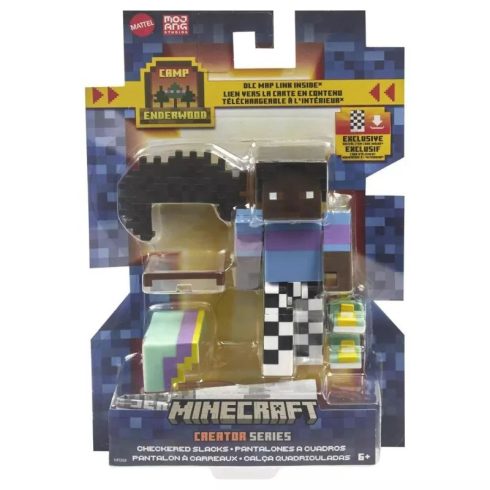 Mattel Minecraft: Creator - Figura kockás nadrágban