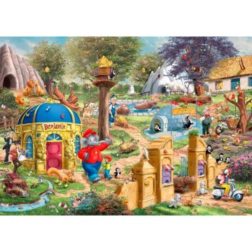   Schmidt Spiele Thomas Kinkade Studios Egy nap a Neustadt Állatkertben - 1000 darabos puzzle