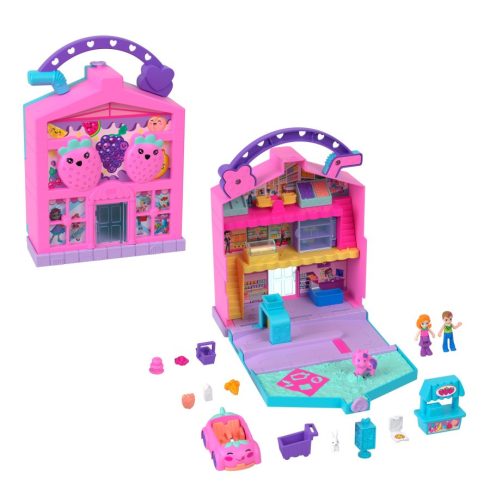 Mattel Polly Pocket Set Pollyville Hordozható piac