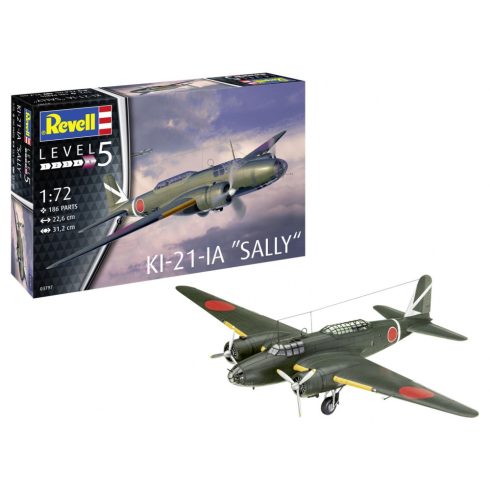 Revell Ki-21-LA Sally Vadászrepülőgép műanyag modell (1:72)