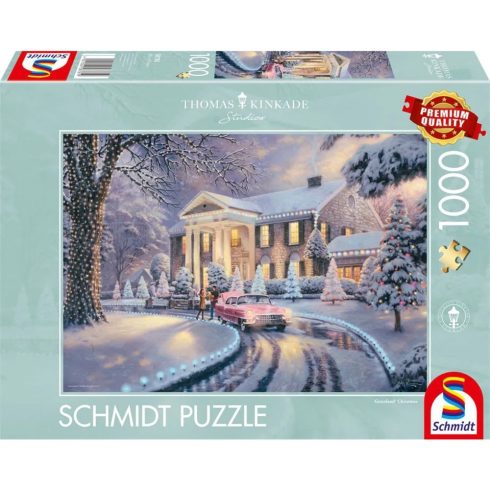 Schmidt Spiele Thomas Kinkade Studios: Gracelandi karácsony - 1000 darabos puzzle