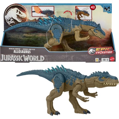 Mattel Jurassic World Ruthless Rampage Allosaurus figura