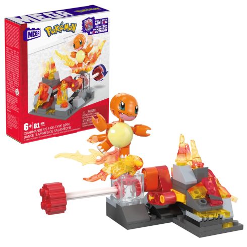 Mattel MEGA Pokémon Charmander's Fiery Spin építőkészlet