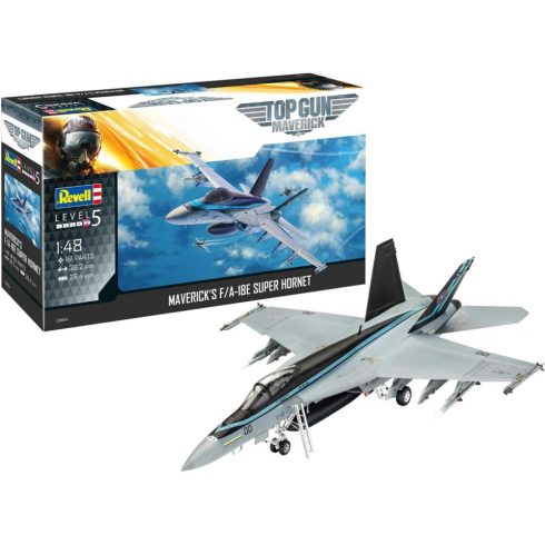 Revell l F/A-18E Super Hornet Top Gun vadászrepülőgép műanyag modell (1:48)