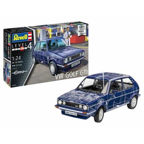 Revell VW Golf GTI Builders Choice autó műanyag modell (1:24)