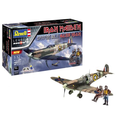 Revell Iron Maiden Spitfire MK.II AC vadászrepülőgép műanyag modell (1:32)