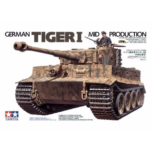 Tamiya German Tiger I tank műanyag összeépíthető makett (1:35)