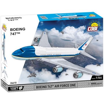   Cobi: 26610 Boeing 747 Air Force One Összeépíthető repülőgép modell 1:144