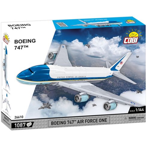 Cobi: 26610 Boeing 747 Air Force One Összeépíthető repülőgép modell 1:144