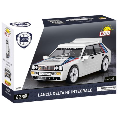 Cobi: 24509 Lancia Delta Integrale 1:35 autó 63 darabos Építőjáték