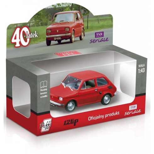 Daffi: RL FIAT 126p Kispolszki autó fém Modell 1:43 - Jubileumi 40 éves kiadás