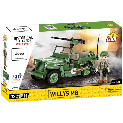 Cobi: Willys Willys MB Jeep 132 darabos építő készlet