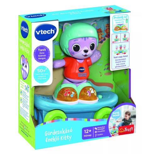 VTech: Tanuló gördeszkázó cica bébijáték