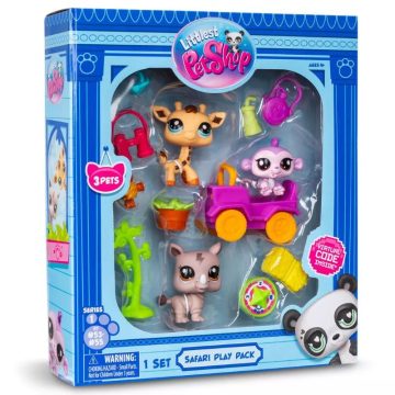   Littlest Pet Shop Figura csomag, 1. széria, 3 db-os - Szafari