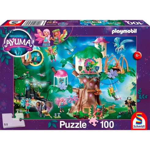 Schmidt Spiele Playmobil: Ayuma - A varázslatos tündérerdő - 100 darabos puzzle