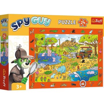   Trefl: Spy Guy Szafari nyomozós képkereső puzzle - 24 darabos