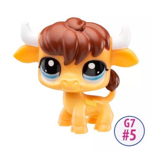 Hasbro Littlest Pet Shop Sárga borjú Figura G7 #5