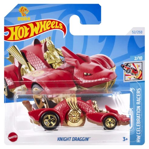 Hot Wheels 1:64 Knight Draggin autó - Piros