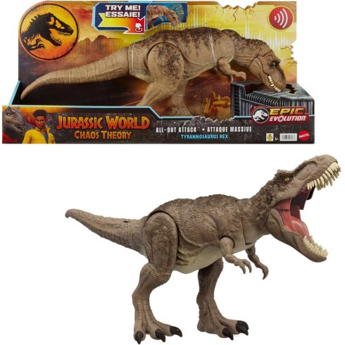 Mattel Jurassic World All-Out Attack Tyrannosaurus Rex Figura