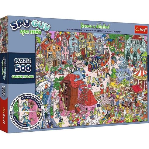 Trefl Spy Guy Gdansk városa nyomozós képkereső puzzle - 500 darabos