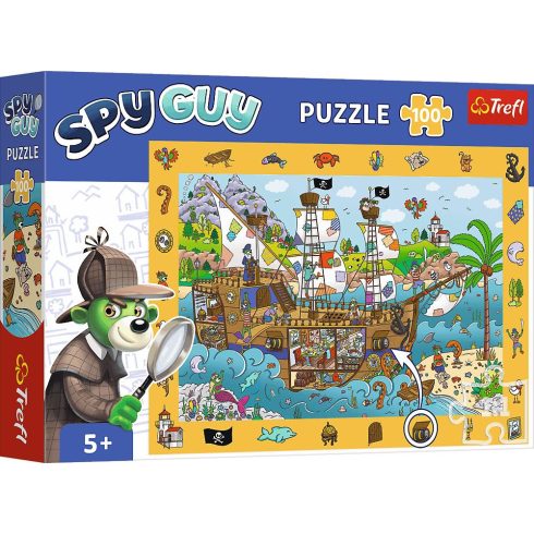 Trefl Spy Guy Kalózhajó nyomozós képkereső puzzle - 100 darabos